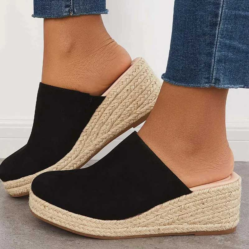 Lana - Sandales élégantes à talon compensé