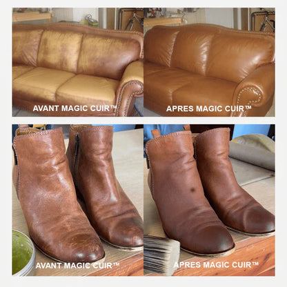 MagicCuir™ – Baume de réparation pour cuir et meubles + pinceau applicateur