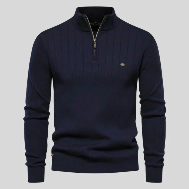 Alex - Pull élégent à col zippé pour homme