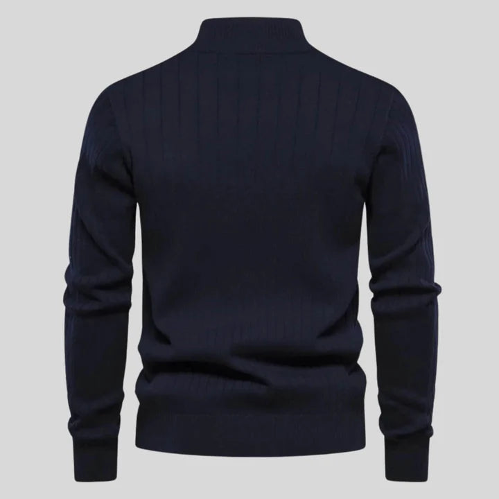 Alex - Pull élégent à col zippé pour homme