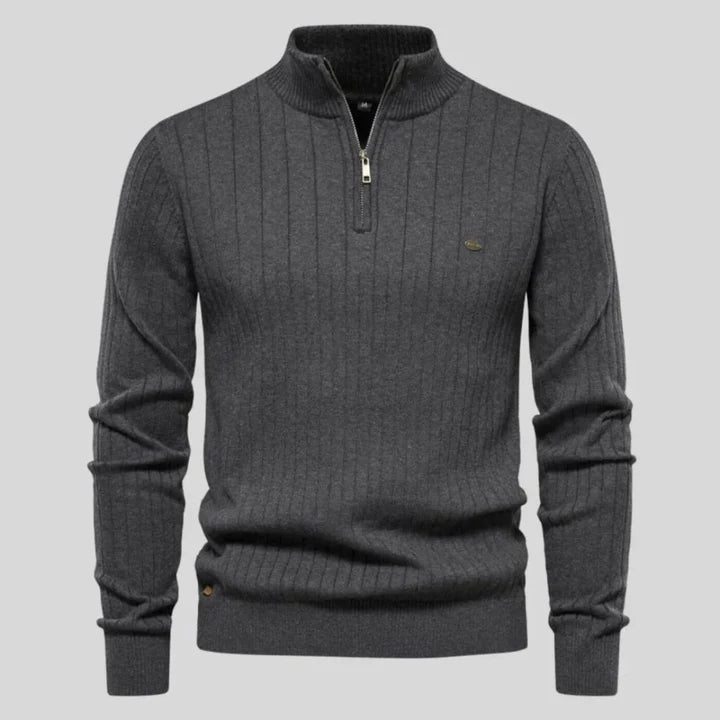 Alex - Pull élégent à col zippé pour homme