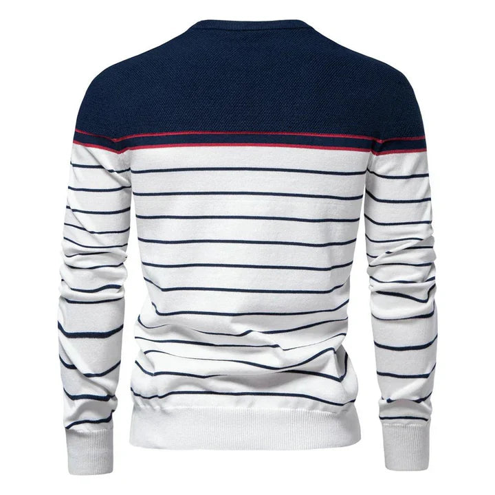 Simon - Pull rayé élégent pour homme