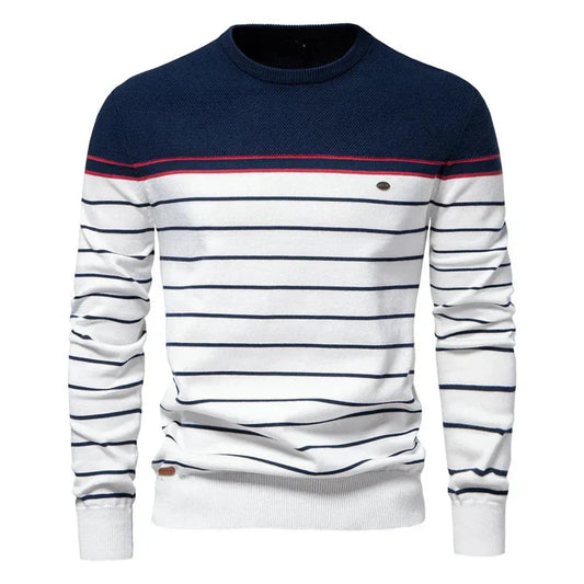 Simon - Pull rayé élégent pour homme