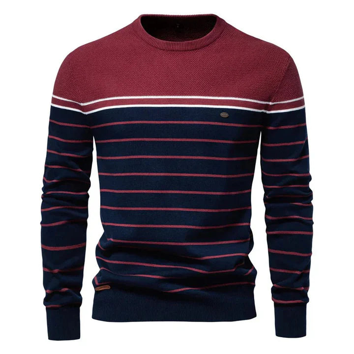 Simon - Pull rayé élégent pour homme