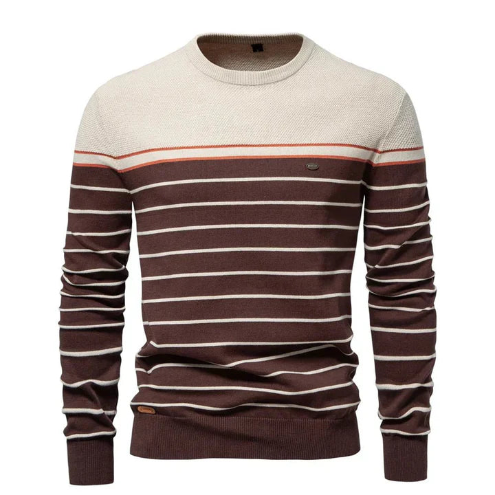 Simon - Pull rayé élégent pour homme