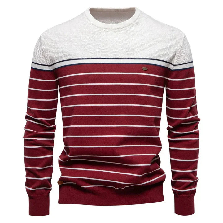 Simon - Pull rayé élégent pour homme