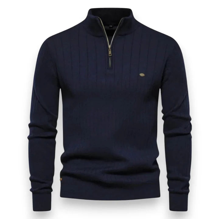 Alex - Pull élégent à col zippé pour homme
