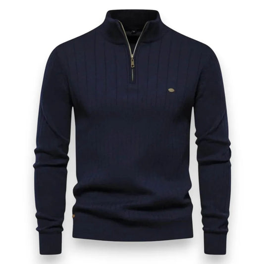 Alex - Pull élégent à col zippé pour homme